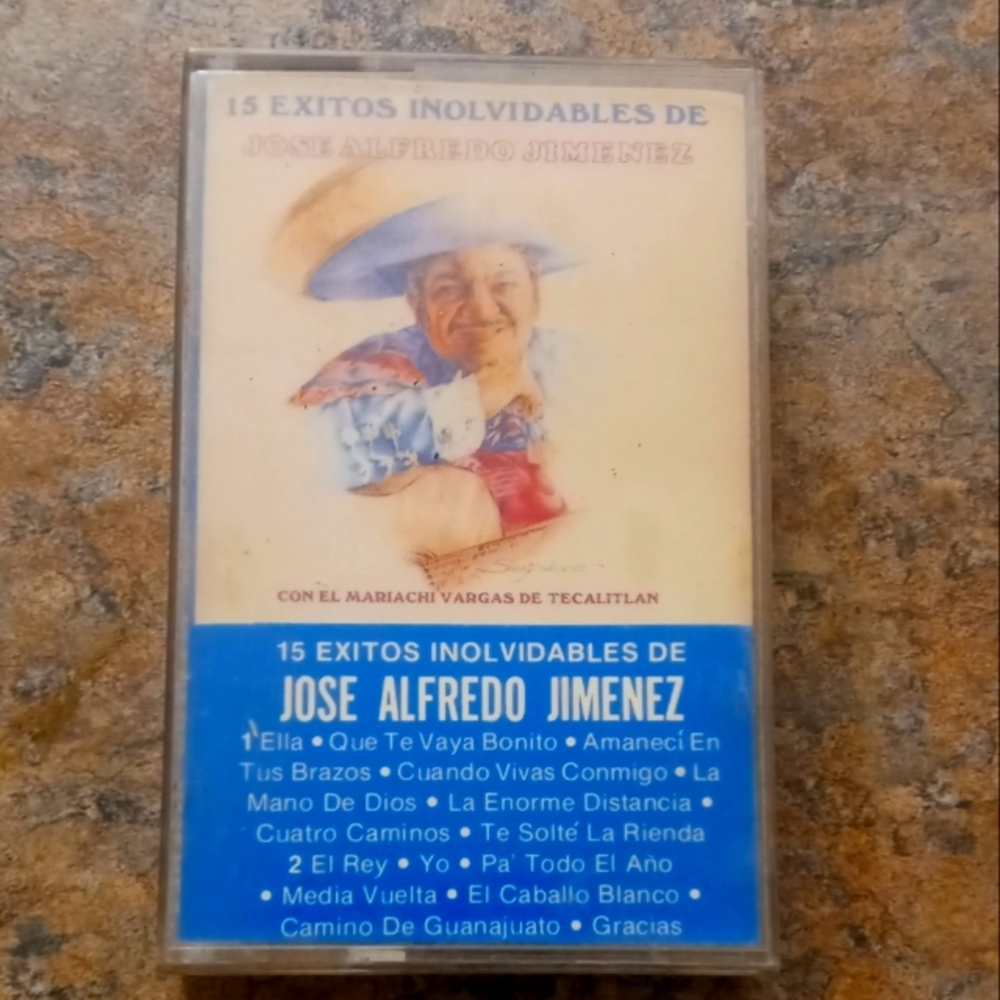 15 Exitos Inolvidables de Jose Alfredo Jimenez - Cassette Tape